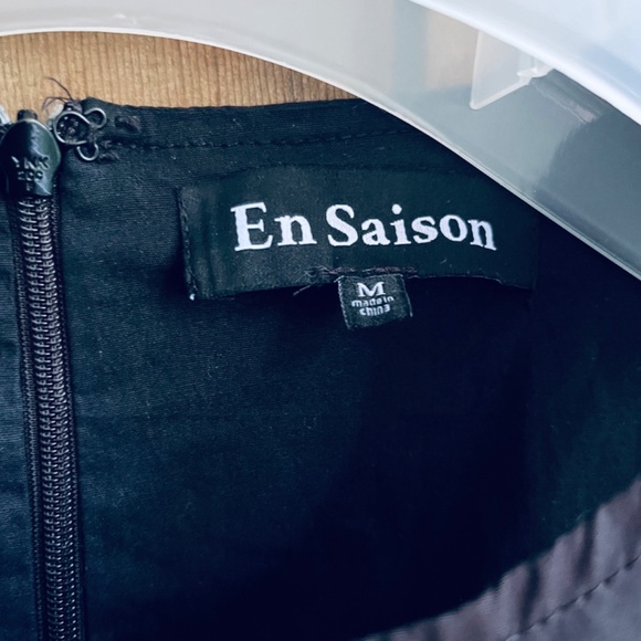 Anthropologi En Saison Womens Black Tiered Puffy Nicollete Romper - Dress Size M - Picture 4 of 16